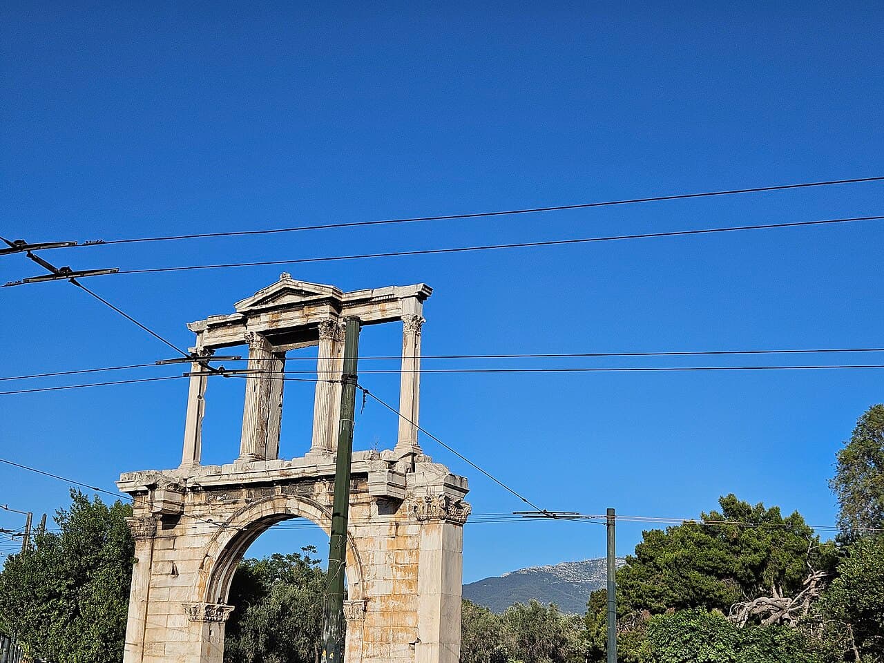 The Arch of Hadrian in Athens