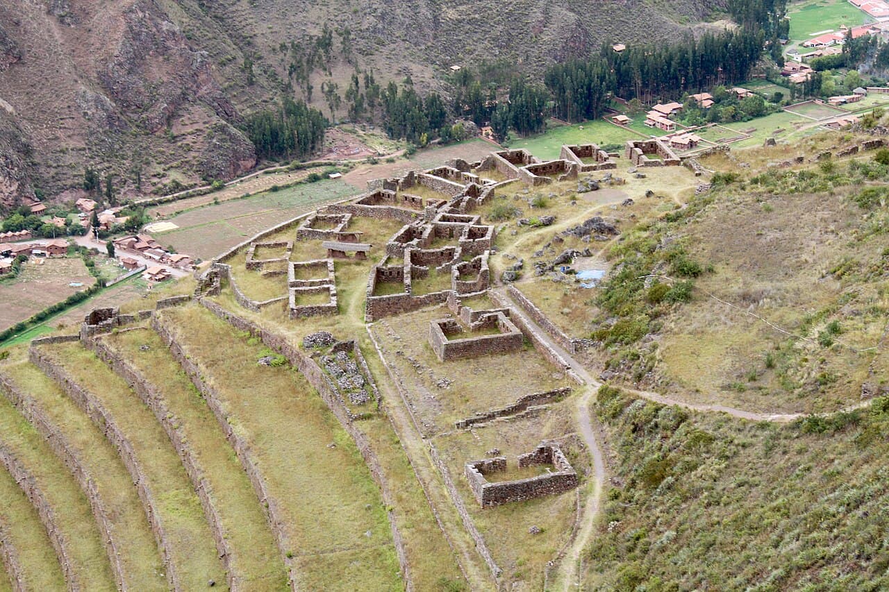 The Inca ruins above Pisac, Sacred Valley, Peru