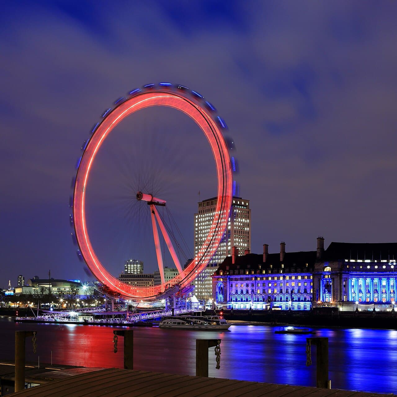 The London Eye on the South Bank of the Thames