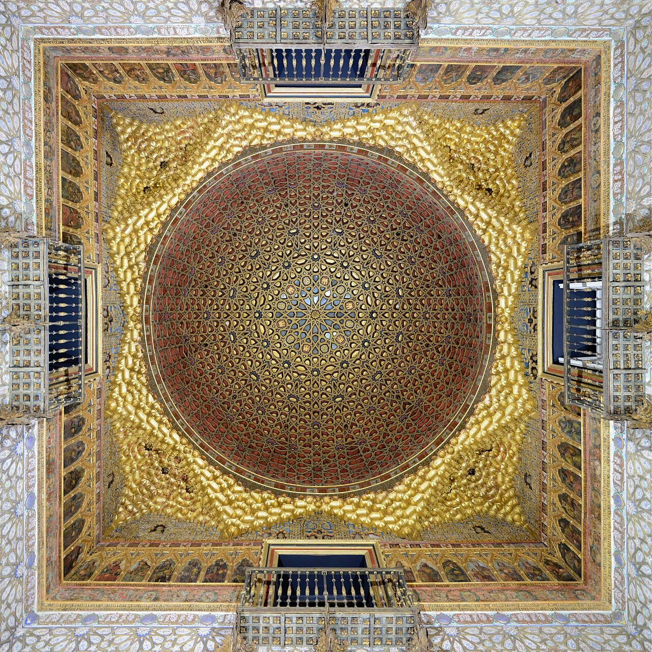 The Mudéjar courtyard of the Real Alcázar in Seville