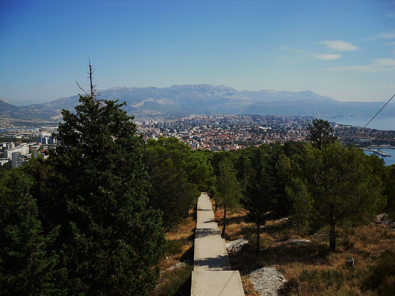 View over Split from Marjan Hill